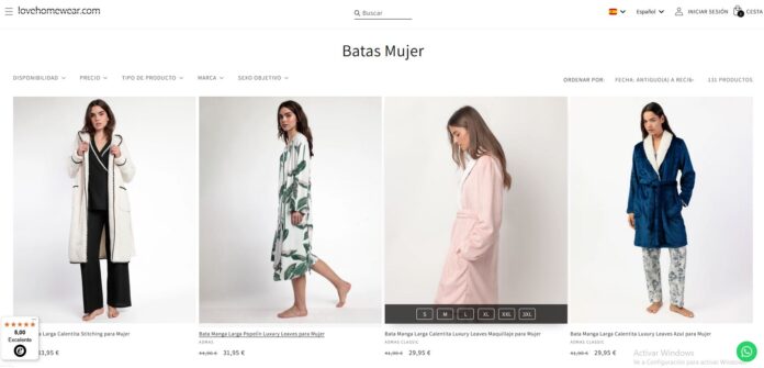 Batas Mujer Lovehomewear.com Batas Mujer Lovehomewear.com