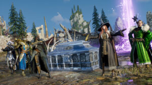 Grupo de jugadores participando en una partida de rol online mediante ordenador y herramientas digitales